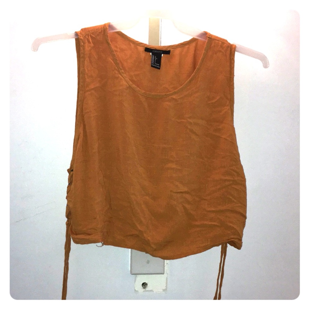 Sleeveless tank top (goldenrod)